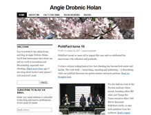 Tablet Screenshot of angieholan.com